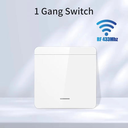 Tuya Wifi Smart Light Switch Smart Home Wireless RF 433Mhz Push Button Wall Switch via Alexa Google Home Alice Smart Life App